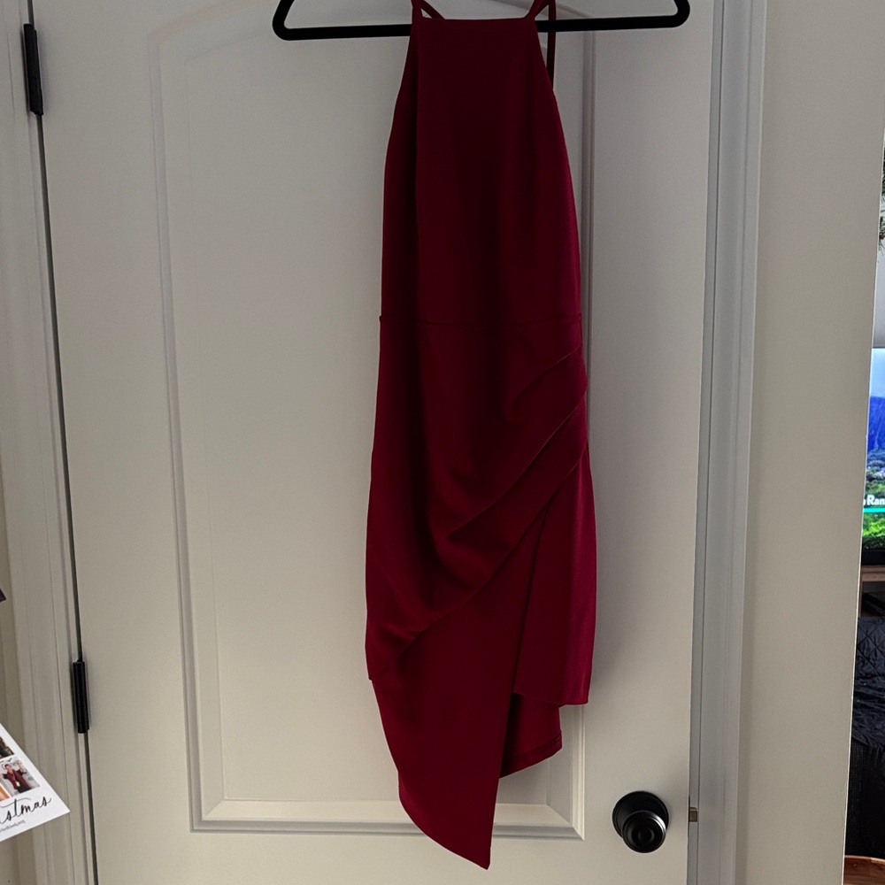 Windsor Asymmetrical Red Dress